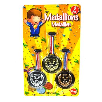 3-delat medaljset på kort (12 st.)