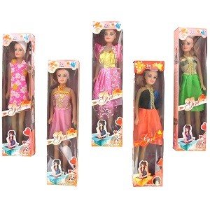 BEAUTY GIRL DOCKA - MODELL 3 (6 st.)