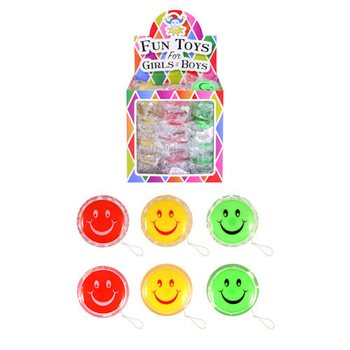 Glada Smiley Yo-yo i Display (36 st.)
