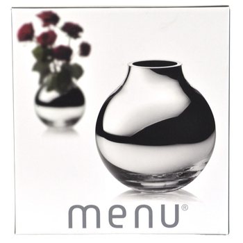MENU Rund Vas Silver | Lyxig Klotvas B2B