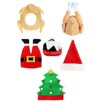 MIX LYXIGA ROLIGA TOMTELUVOR - XMAS CAPS (6 st.)