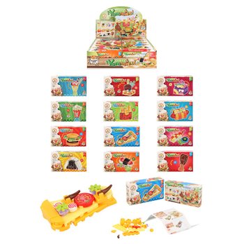 Fast Food Byggklossar - Mixade Snabbmats-byggsatser i Display (12-pack)