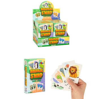 ANIMAL SNAP KORTSPEL - DJURKORTSPEL MED 36 KORT - I DISPLAY (12 ST)