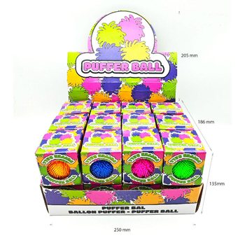 Pufferboll i Presentf&ouml;rpackning - 6cm - I Box och Display (24 st)