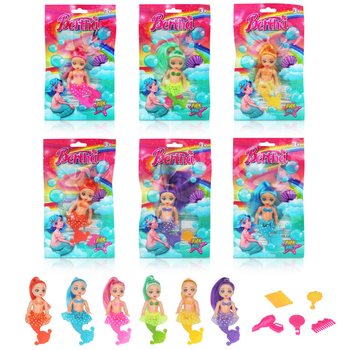 MERMAID SJÖJUNGFRU DOCKA I PRESENTPÅSE - MIXADE FÄRGER (24 st)