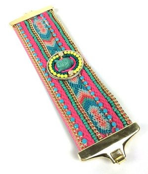 Lyxigt Brett Armband i Ibiza-stil Flerfärgat Buddha (1 st)