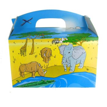 Menybox f&ouml;r Barn - SAFARI (50 st.)