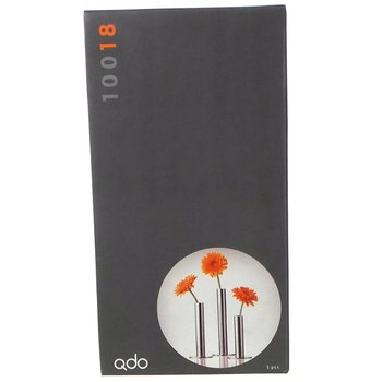 QDO - Rostfria Vaser för 1 Blomma, Set om 3 (1 set)