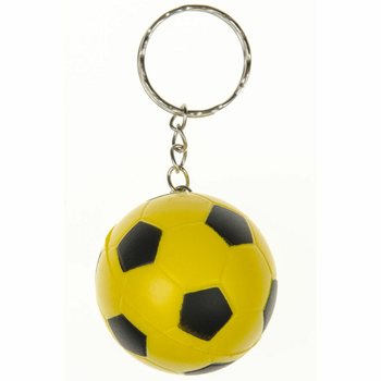 Skumbollar Fotboll Nyckelringar - Mixade f&auml;rger (48-pack)