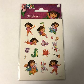 STICKERARK: DORA, mått 16 x 9 cm (10-pack)
