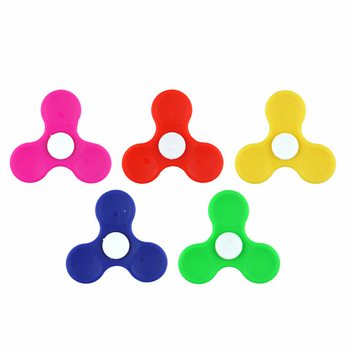 Fidget Spinners i Plast i Display - Mixade F&auml;rger (100 st)