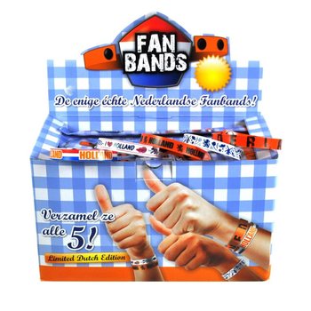 ***FYNDPRIS*** FAN BANDS / HOLLAND ARMBAND I DISPLAY (160 st.)
