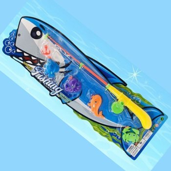 MAGNETISKT FISKESPEL P&Aring; KARTA - M&aring;tt 16x53x3,5 cm (12 st)