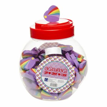 Radergummi Regnbågshjärta i Burk (100 st)