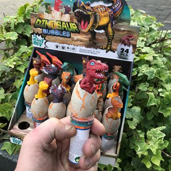 3D Dinosaurie S&aring;pbubblor Stavar (24 st i display)