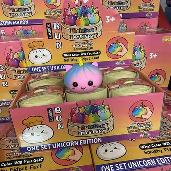 RAGE - Squishy Bun Dumplings STORA - UNICORN EDITION (8,5 x 8,5 x 7,5 cm) (12 st.)
