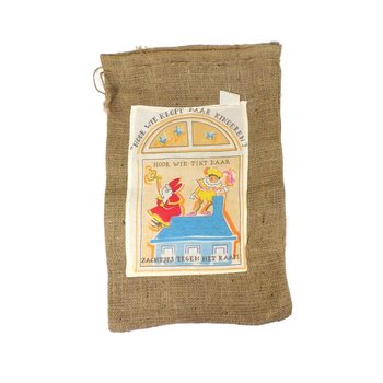 Mellanstor Jutes&auml;ck Sinterklaas / Jultomten (2-pack)