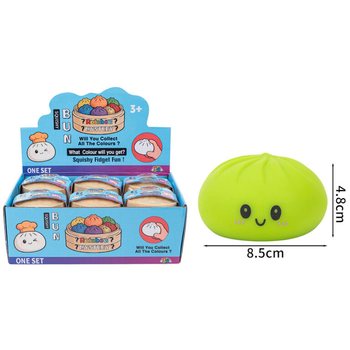 RAGE - Squishy Bun Dumplings STORA (M&aring;tt 8.5 x 8.5 x 4.8 cm) - Viral 2026 Fidget Toy (12-pack)