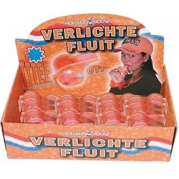 Stor Orange Visselpipa med Ljus i Display (24 st.)