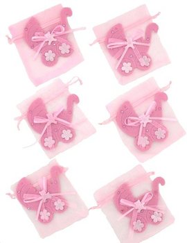 Presentp&aring;se f&ouml;r F&ouml;dsel - Babyrosa (12-pack)