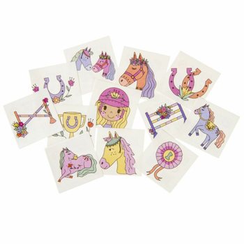 FUN TATTOOS - H&Auml;STAR (48x12 st.)