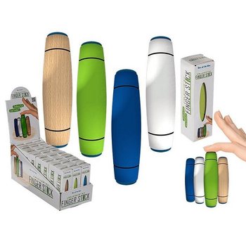 AMAZING FINGER STICK - TRÄ I ASK - MIXADE FÄRGER I DISPLAY - 3x9 Cm (24 st)