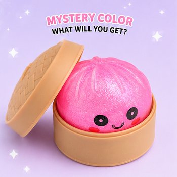 RAGE - Squishy SUGAR EDITION Bun Dumplings LITEN (5.3 x 5.3 x 4.1 cm) Viral 2026 Fidget Toy (24-pack)