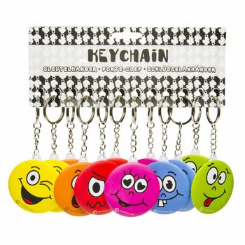 Smiley-nyckelringar med spegel (48-pack)
