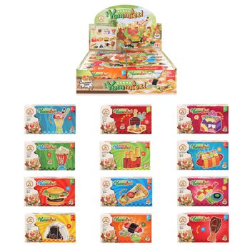 Fast Food Byggklossar - Mixade Snabbmats-byggsatser i Display (12-pack)