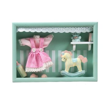 3D V&Auml;GGDEKORATION I TR&Auml; F&Ouml;R BARNRUM - MODELL 2 (4-pack)