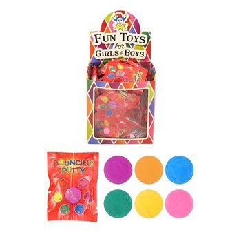 BOUNCING PUTTY I UTDELNINGSPÅSAR I DISPLAY (60 st)