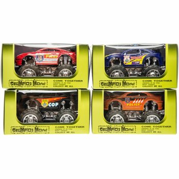 Polis Monster Truck i Display (12-pack)
