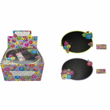 Smiley Griffeltavla med Krita (Display 24 st)