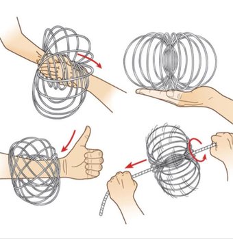 Magic Rings / Flow Rings - Kinetisk 3D Magisk Ring - MULTIF&Auml;RG | P&Aring; KORT (12 st)