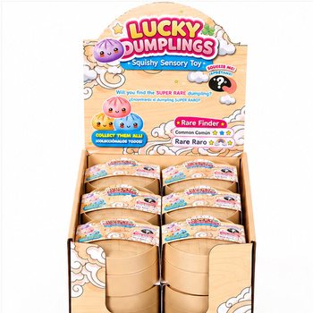 RAGE - LUCKY DUMPLINGS - Squishy Bun Dumplings STOR M&aring;tt 8.5 x 8.5 x 4.8 Cm - I DISPLAY (12 st)