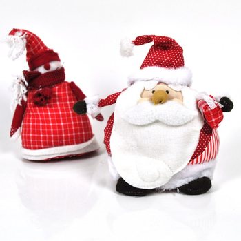 JULTOMTE & SN&Ouml;GUBBE I PLYSCH (4-pack)