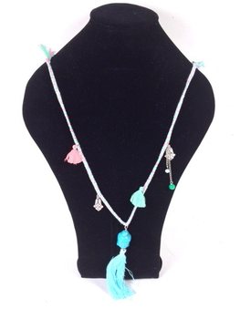 Halsband i Ibiza-stil med Buddha Blå (1 st)