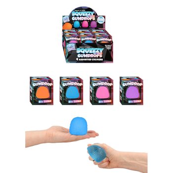 SQUEEZE GUM DROP - MED SUGAR-FYLLNING - I DISPLAY (12 st.)