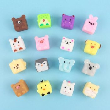 FISKDAMM SQUISHY - CUBE ANIMALS - I DISPLAY (96 st)
