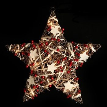 STOR LYSANDE JULSTJ&Auml;RNA DEKORATION 45 CM (2-pack)