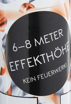 Konfettikanon &ndash; F&auml;rg: Orange/Silver 40 cm - konfettishooter f&ouml;r f&ouml;delsedagar (10 st.)