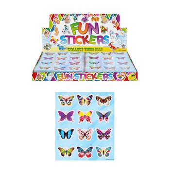 FUN STICKERS – MODELL: FJÄRILAR (120 st.)