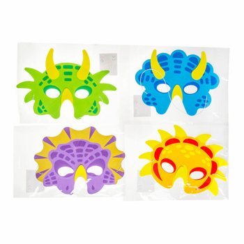 SKUMPLASTMASKER DINOSAURIER MIX (60 st)