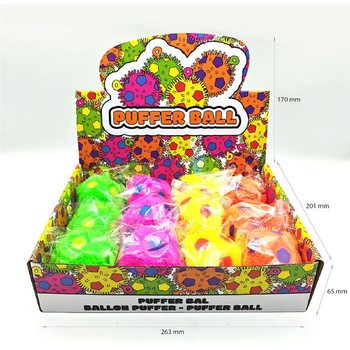 PUFFERBOLL - 6.5CM - I DISPLAY (12-pack)