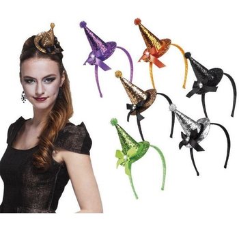 H&auml;xhatt Diadem med Glitter (6 st.)