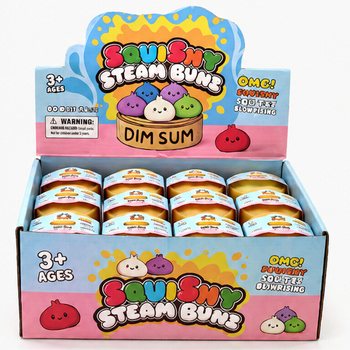 RAGE - Squishy Bun Dumplings LITEN (M&aring;tt 5.5 x 5.5 x 3 Cm) - Viral 2026 Fidget Toy (24-pack)