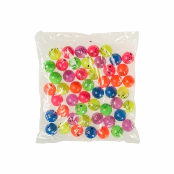 MIX STUDSBOLLAR NEONF&Auml;RGER &Oslash; 3,2 cm (50 st)