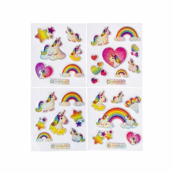 GLITTERKLISTERMÄRKEN - ENHÖRNING (100-pack)