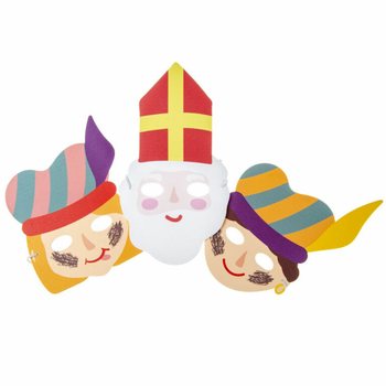SINTERKLAAS - SINT & PIET FOAMMASKER (48 st.)
