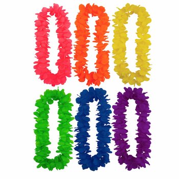 Neon Hawaiikransar Mixade Färger (12-pack)